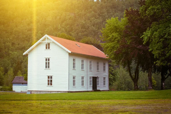 Norska hus en — Stockfoto