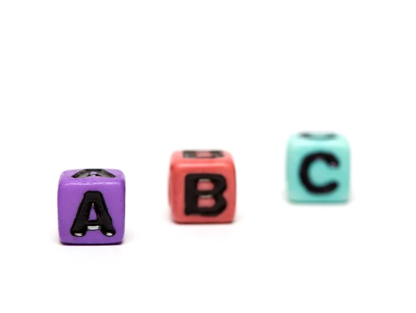 Cubes with letters — Stock Photo, Image