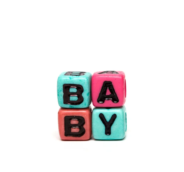 Cubes with letters — Stock Fotó