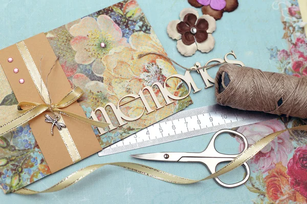 Scrapbooking ένα ένα — Φωτογραφία Αρχείου