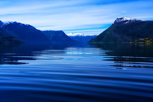 Norsk fjord en — Stockfoto