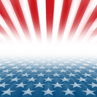 Stars and Stripes perspektif arka plan 