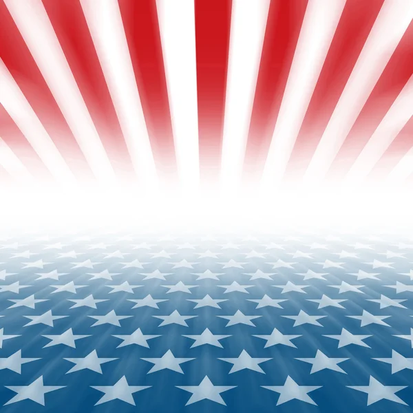 Stars and Stripes perspective background — Stock Photo, Image