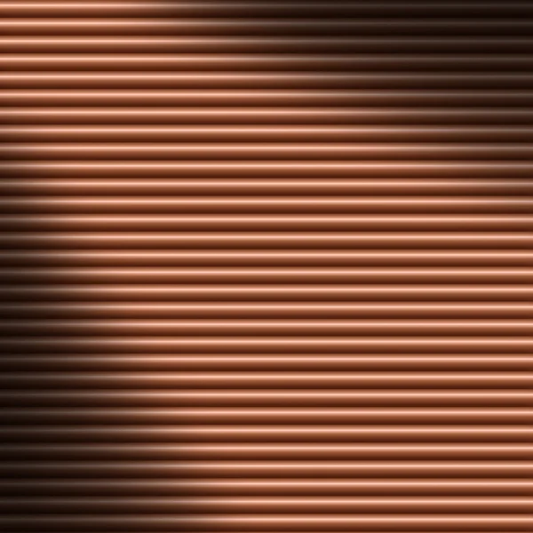 Copper-colored tube background texture lit diagonally