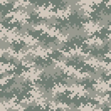 Askeri kamuflaj piksel deseni sorunsuz tileable