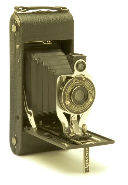 Vintage Agfa Ansco soffietto pieghevole fotocamera pellicola — Foto Stock