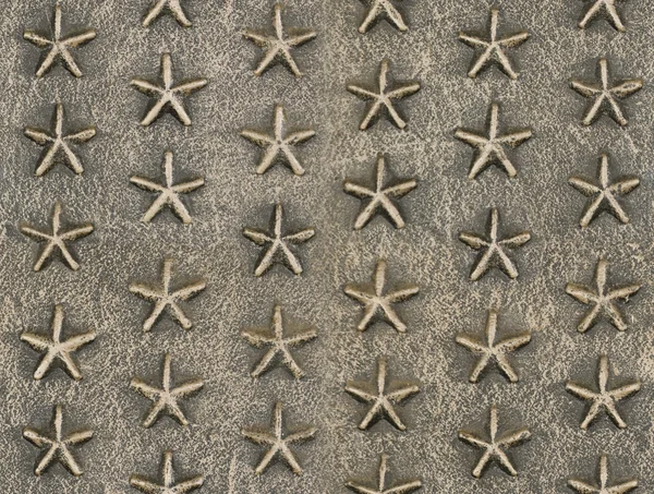 Metallic star relief pattern texture — Stock Photo, Image