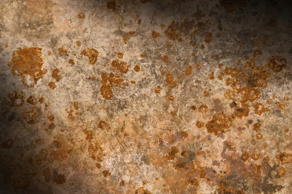 녹슨 부식 금속 배경 조명 대각선 — 스톡 사진