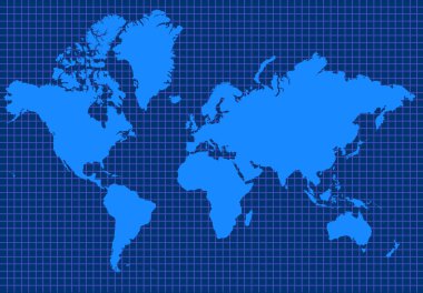 Mavi global harita