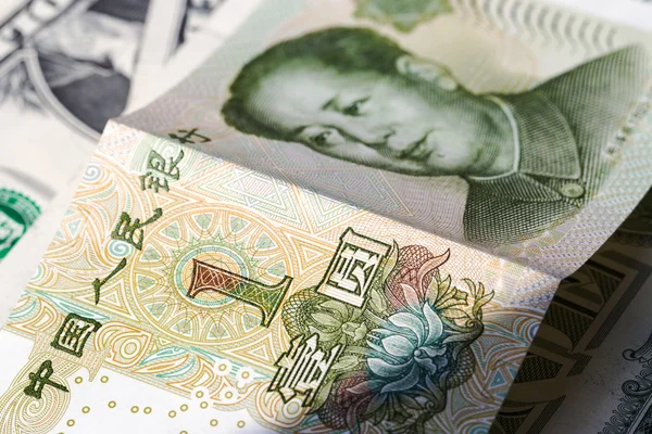 Китайский денежный фон — стоковое фото