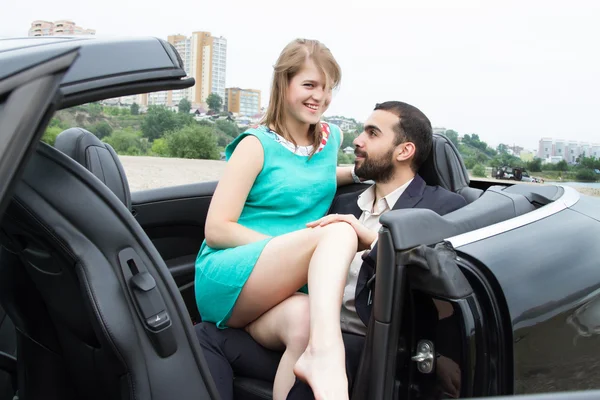 Rendezvous in the car — Stock Photo, Image