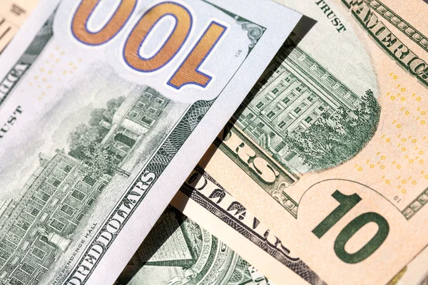 Russian and American money — Stock Photo, Image