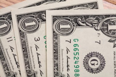 bir Amerikan dolar faturaları ayrıntılarını