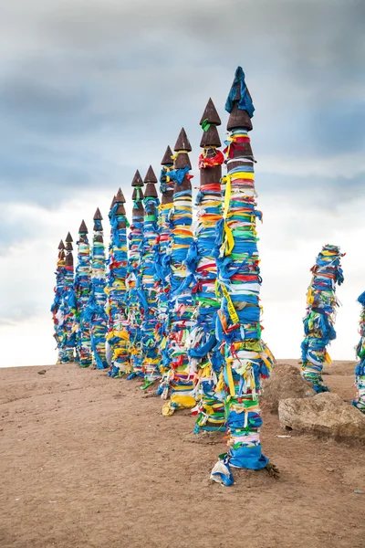 Guardiões dos lugares sagrados budistas em Baikal — Fotografia de Stock