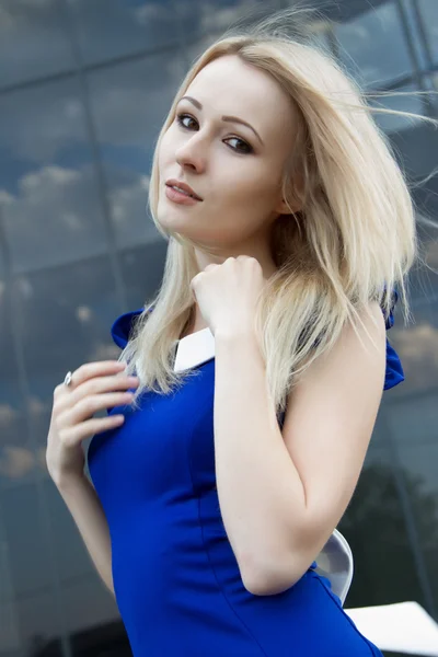 Portrait of a beautiful young blonde — Stock Photo, Image