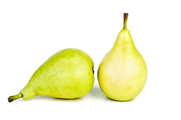 Two green pears — Stock Photo, Image
