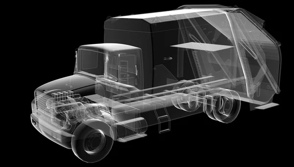 isolated transparent clean truck