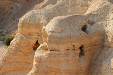 Qumran caves - Judean desert clipart