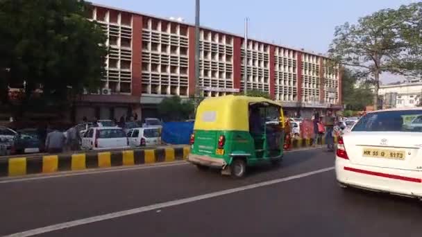 Zatłoczonych ruchu z Delhi — Wideo stockowe