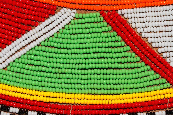 Fond Perles Africaines Colorées Utilisées Comme Décoration Par Tribu Masai — Photo