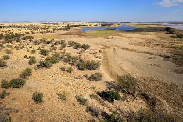 Kurak Mevsimde Caledon Nehrinin Manzarası Güney Afrika — Stok fotoğraf