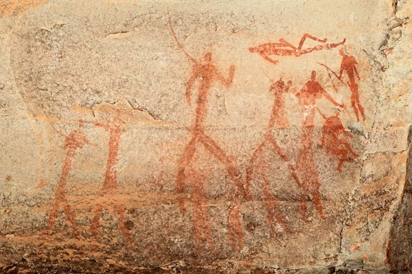 Bushmen rock painting — Stock Photo, Image