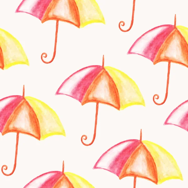Бесшовные разноцветные зонтики — стоковый вектор
