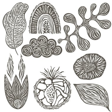 Vektör Bahar Tasarım Elementleri