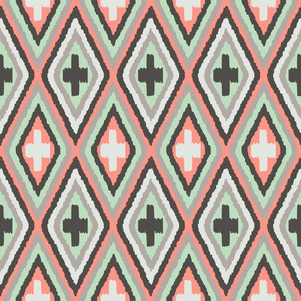 Vector Seamless Mexican Background Ethnic Pattern — Wektor stockowy