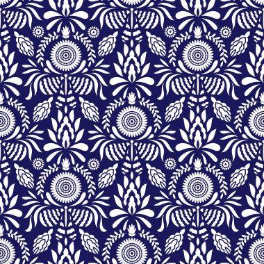 Kelebekli ve çiçekli Kusursuz Meksika Otomi Modeli