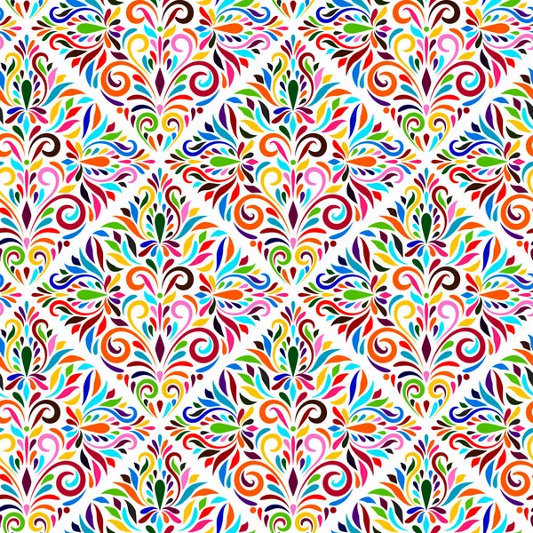 Vector Otomi Style Naadloos Patroon Traditionele Mexicaanse Stijl — Stockvector