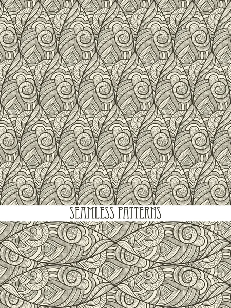 Abstract Seamless Patterns — Stock Vector