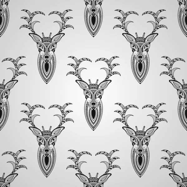 Modèle avec cerfs — Image vectorielle