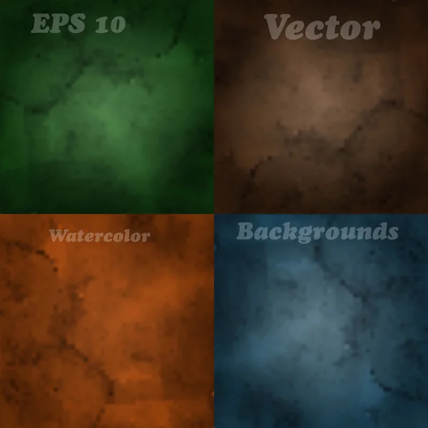 4 vector wazig achtergronden — Stockvector