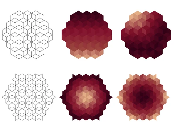 Geometrik öğeleri Desigh — Stok Vektör