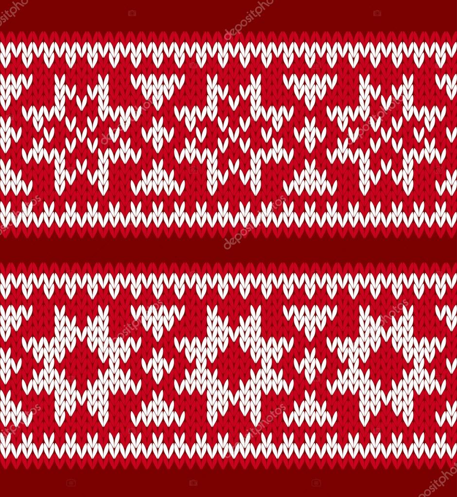 Knitted patterns with nordic stars