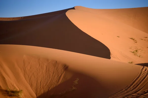 Dünen, Marokko, Sahara-Wüste — Stockfoto