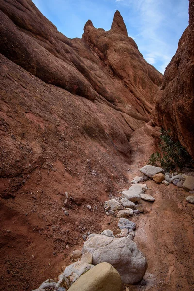 Schilderachtige landschap in Dades Gorges, Atlasgebergte, Marokko — Stockfoto