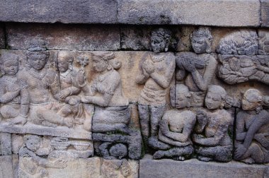 borobudur tapınağı, java, Endonezya.