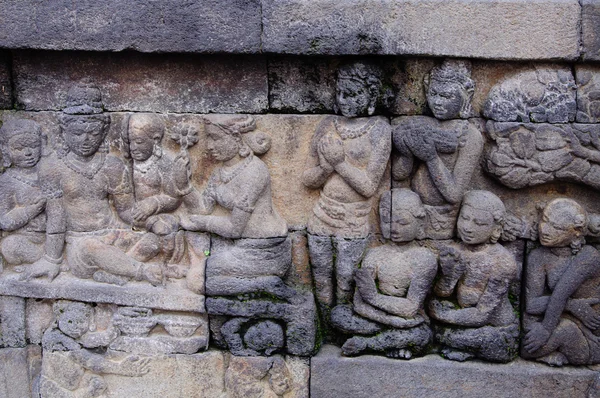 Borobudur tapınağı, java, Endonezya. — Stok fotoğraf