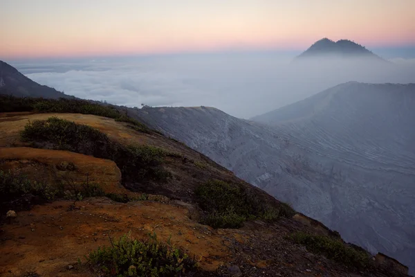 Vulcano Ijen, destinazione di viaggio in Indonesia — Foto Stock