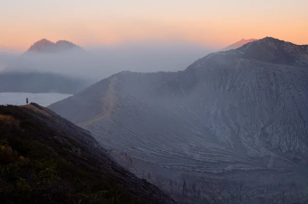 Vulcano Ijen, destinazione di viaggio in Indonesia — Foto Stock