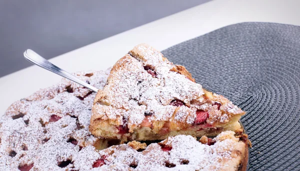 Gâteau suédois à la rhubarbe — Photo