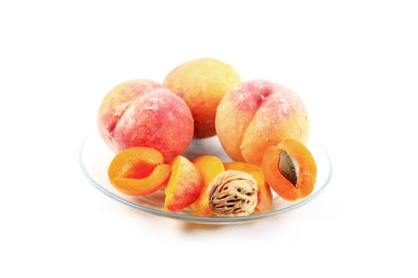 Peach and apricots — Stock Photo, Image