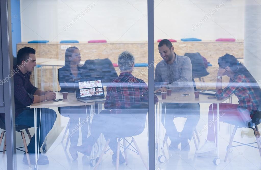 startup business team on meeting at modern office