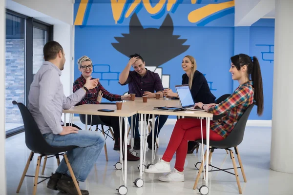 Startup üzleti csapat a találkozón — Stock Fotó