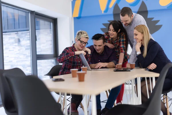 Startup business team on meeting at modern office — Stock Photo, Image
