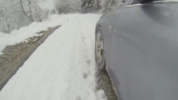 Conduite de roue de voiture — Video