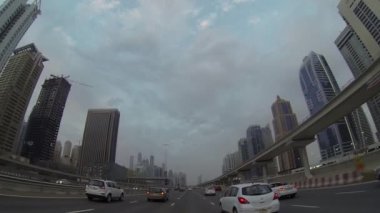 Dubai, modern kentsel meşgul şehir sokak