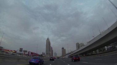 Dubai, modern kentsel meşgul şehir sokak